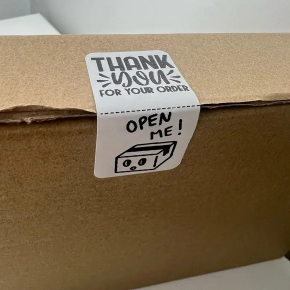 Set of 100 - Thank you / Open Me Seal Adhesive Packaging Label Stickers  new - Picture 6 of 12